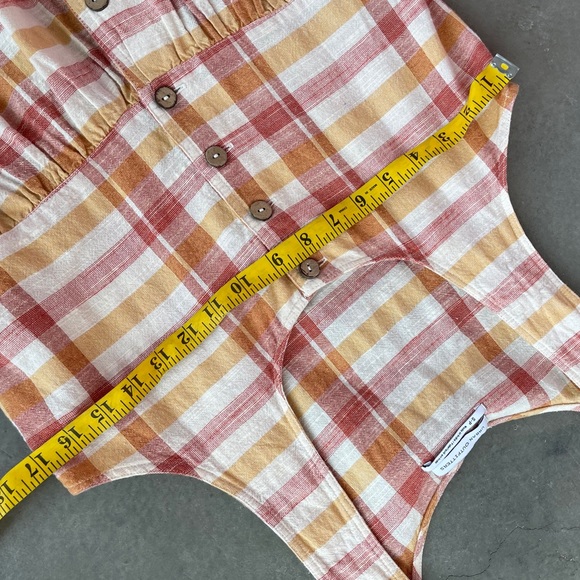 URBAN OUTFITTERS Liz Plaid Button Front Midi Dress - Picture 6 of 10